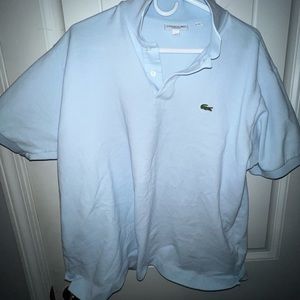 Light Blue Lacoste shirt XXL (fits like L)
